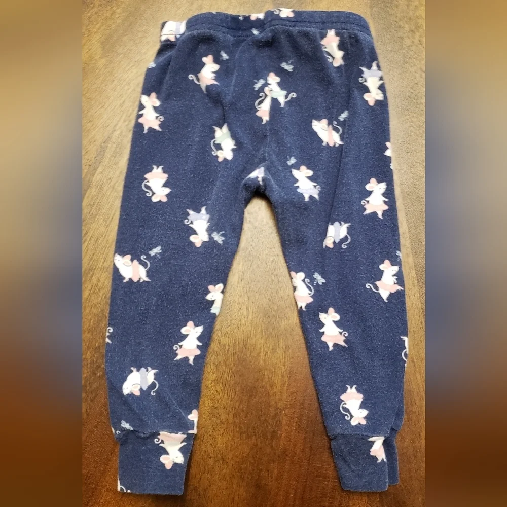 Carter's Kids/Infants 12 Month Navy Blue Pajamas Angelina Ballerina Patterns
